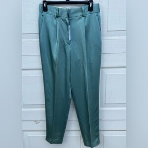 REISS Elyssah Satin Trouser Pants blue Size 4  NWT